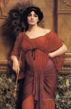  Godward Arte - Matrona romana 1905 dama neoclásica John William Godward